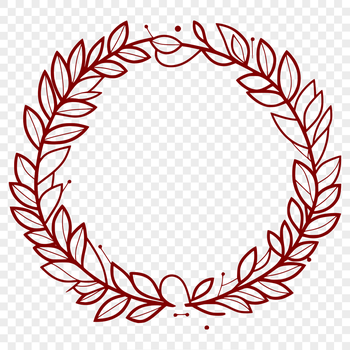 A floral wreath design in vector format, ideal for cutting machines like Cricut.