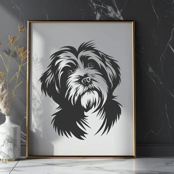 Artistic Havanese - Laser PNG