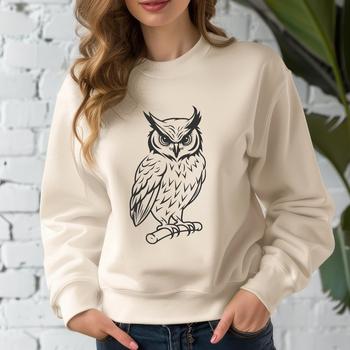 Unique Perched Owl Printable Image