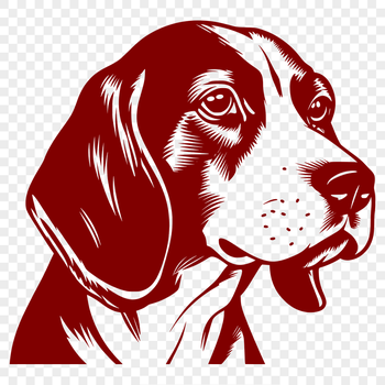 Artistic Beagle SVG, PNG, PDF And DXF Files