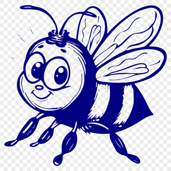 Cute Bee DXF