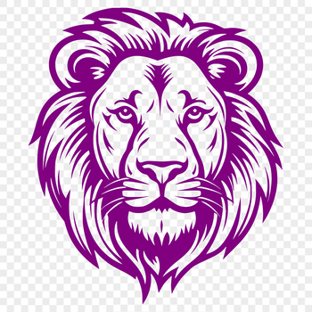 A realistic illustration of a lion's head, suitable for vector art designs and print.