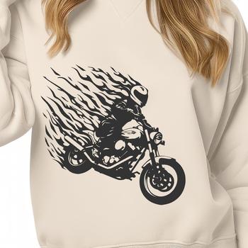 Illustrated motorcycle vector graphic design for crafting and cutting.