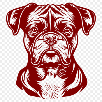 Unique Boxer In SVG & DXF