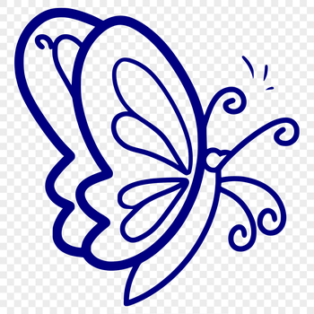 A colorful, detailed illustration of a butterfly from multiple angles, suitable for vector design.