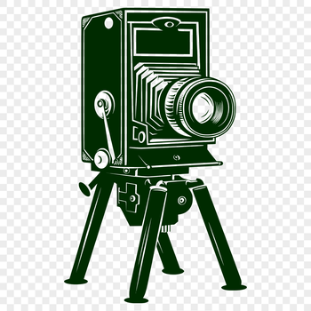 A digital camera icon with graphic details, suitable for vector graphics and design projects.