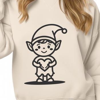 Creative Christmas Elf Vector Image