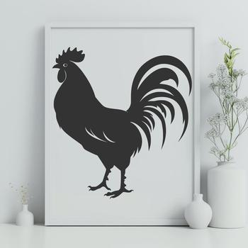 Artistic Rooster - For Laser Engraver Project