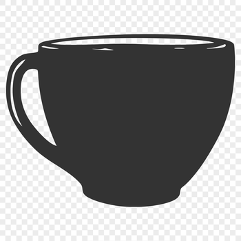 A simple cup illustration suitable for digital design projects.