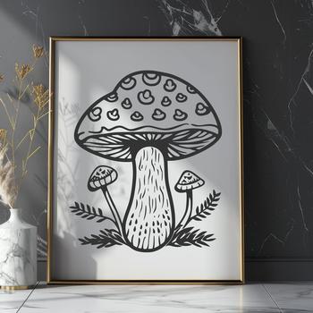 Unique Mushroom - For Glowforge Project