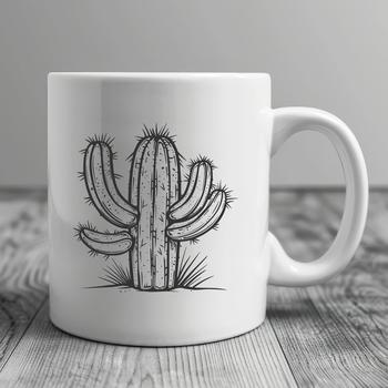 Stunning Cactus Vector Drawing