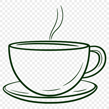 A simple cup design used as clip art for various digital projects.