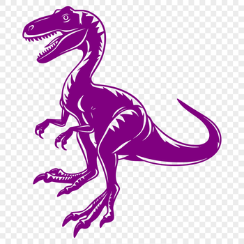 A detailed illustration of a prehistoric dino in full body form, suitable for vector design projects.