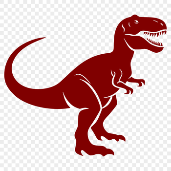 A detailed illustration of a full-body prehistoric dinosaur.