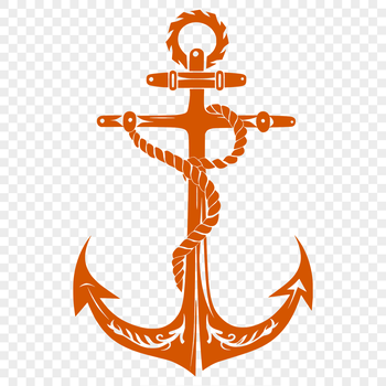 A set of nautical anchor icons in a vector format, suitable for digital designs and crafts.