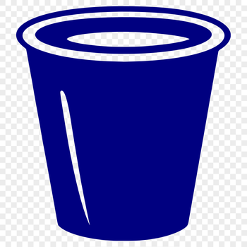 A simple cup design created as a scalable vector graphic (SVG) illustration.