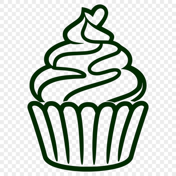 A digital representation of a traditional baked good, depicted in vector format.