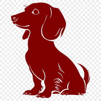 Unique Dachshund Vector Image