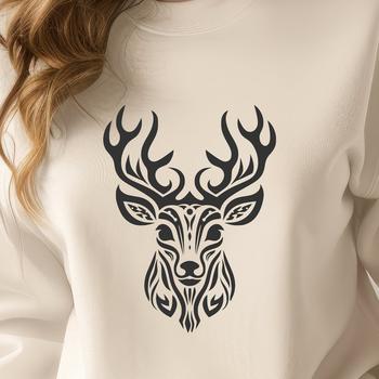 Ornate Deer In PNG & SVG