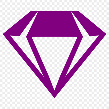 A detailed illustration of a diamond shape, suitable for vector designs and cutting machine projects.