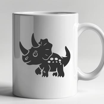 An SVG illustration of a young dinosaur, suitable for various design applications.