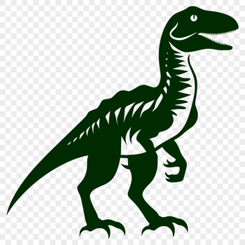 A detailed SVG graphic of a dinosaur for use in digital design and crafting projects.