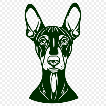 Beautiful Doberman Pinscher Template