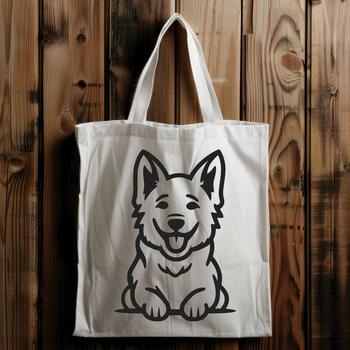 Artistic German Shepherd In DXF