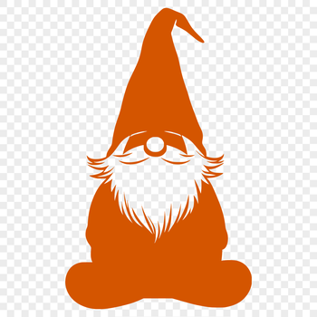 A mythical creature in the style of a gonk or dwarf, depicted in full body and sitting pose.