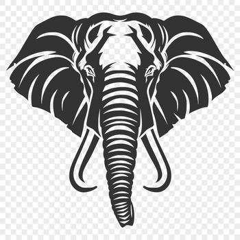 Free Beautiful Elephant Vector Drawing