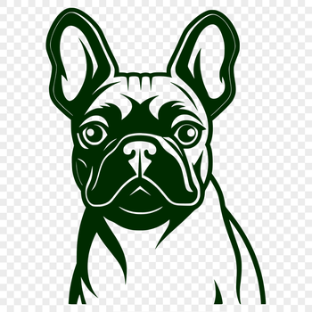 Free Unique French Bulldog Vector Craft File