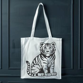 Beautiful Sitting Big Cat Illustration