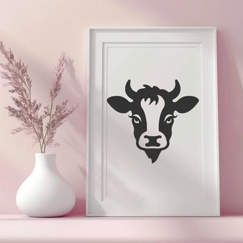 Artistic Cow - Farm Animal SVG