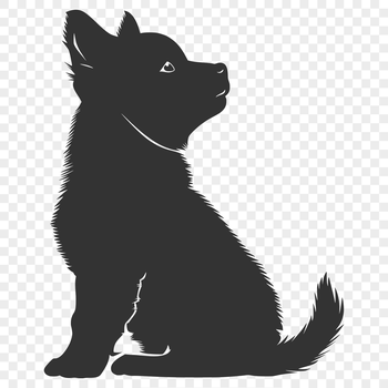 A full-body illustration of a sitting Shiba Inu dog with detailed fur texture.