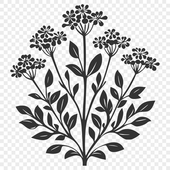 A digital illustration of a single wild flower with detailed petals and center.