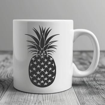 Stunning Pineapple - Sublimation DXF