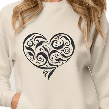 Ornate Love Heart - DXF Format