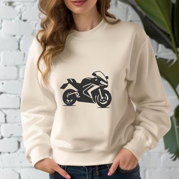 A high-quality digital image of a motorbike designed as a scalable graphic element.