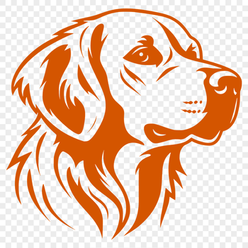 Free Beautiful Golden Retriever Vector Image