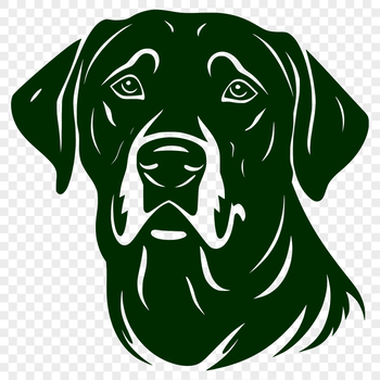 Labrador Retriever clip art in SVG format, ideal for graphic designers and crafters.
