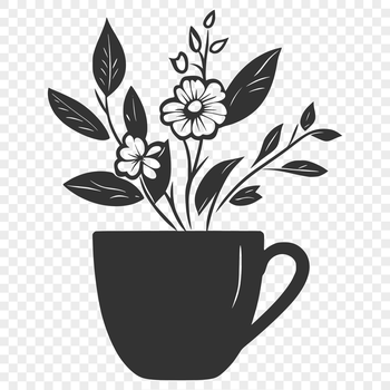 A simple vector illustration of a cup for graphic design projects.