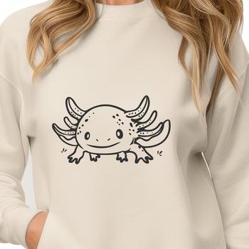 Artistic Axolotl In SVG