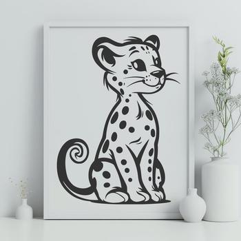 Beautiful Big Cat - Glowforge SVG