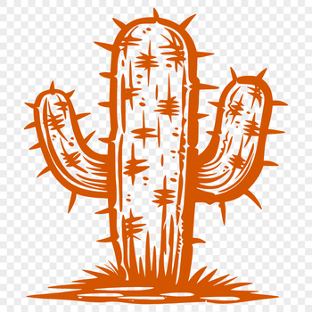 An SVG representation of a cactus, suitable for digital design projects.