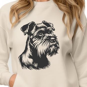 Stunning Miniature Schnauzer - SVG Format