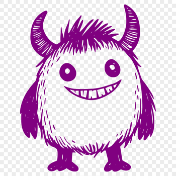 Artistic Monster PNG - Free Commercial Use Download