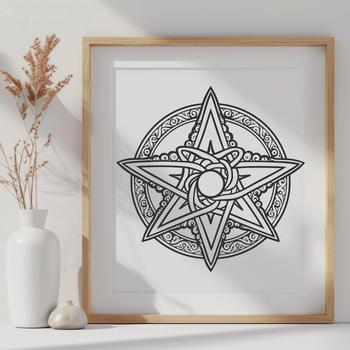 Stunning Pentagram - Horror SVG