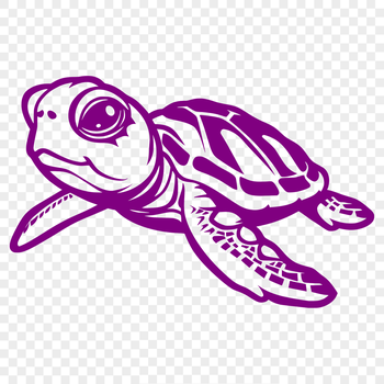 An SVG vector art depiction of a full-body sea creature, ideal for graphic design and crafting projects.