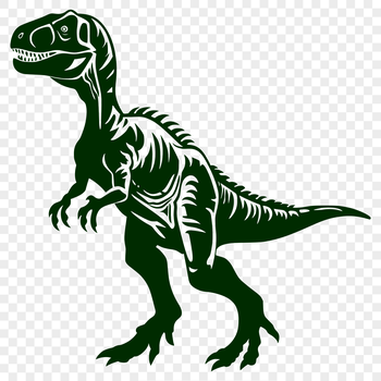 A vector graphic representation of a dinosaur from the ancient past.