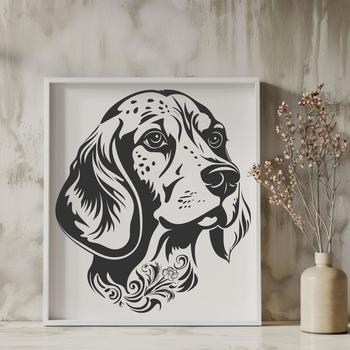 Ornate Beagle In SVG & PNG